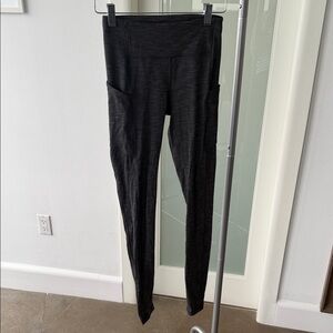 lululemon athletica Black High-Waist Leggings with Side Pockets